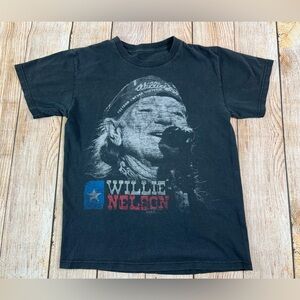 Willie Nelson Black T Shirt Size XS/S